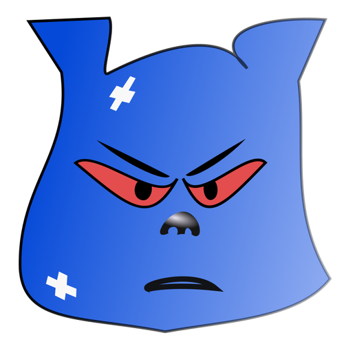 Emoji vraiment en colère
