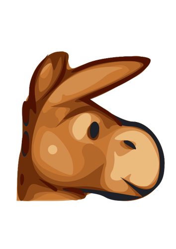 Mule head vector icon