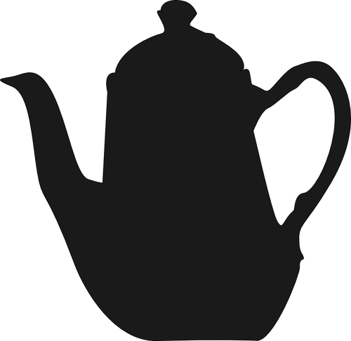 Dessin vectoriel de pot thé