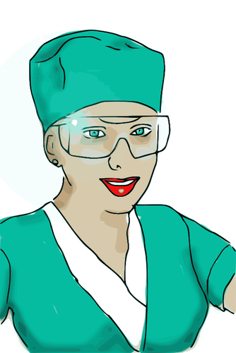 Medical nurse vector graphics