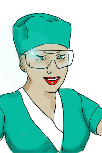 Medical nurse vector graphics