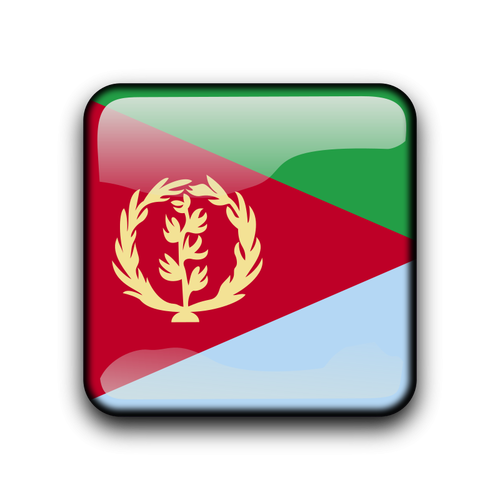 Eritrea-glänzend Vektor-flag