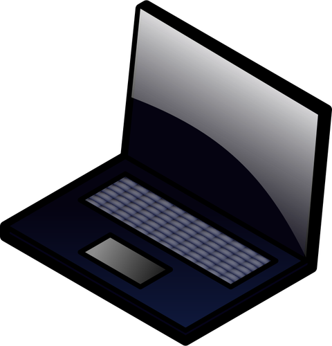 Ilustración vectorial del ordenador portátil