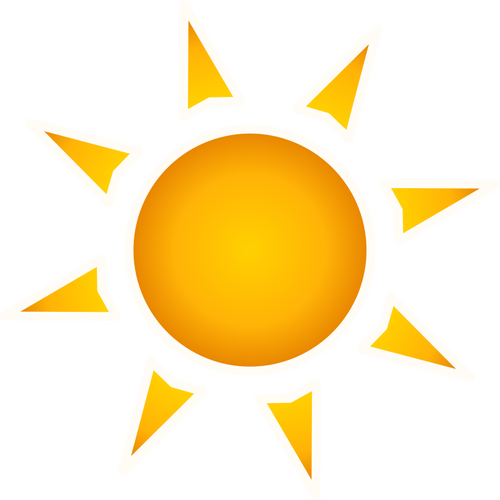 Symbol słońca clipart