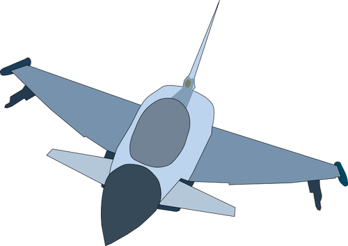 Eurofighter Typhoon letadlo vektorový obrázek