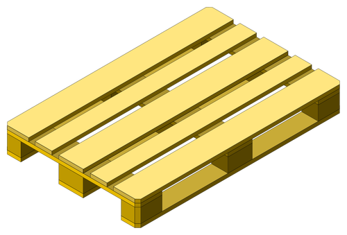 Drawing of wooden pallet