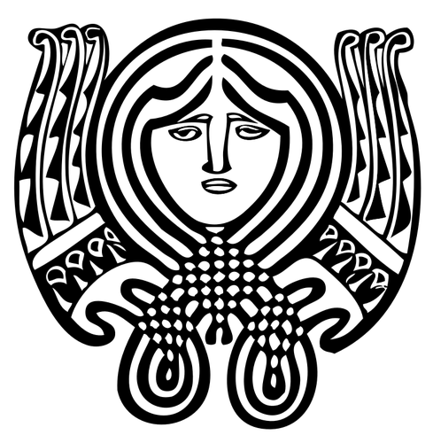 Art nouveau ornament symbol