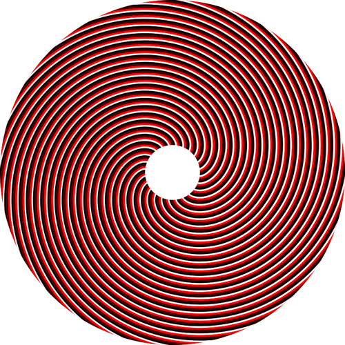 Spiraal rode cirkel vector afbeelding