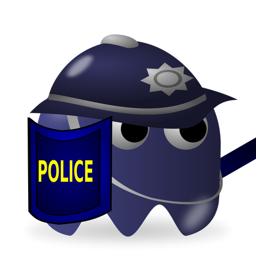 Jogo policial ícone vector imagem