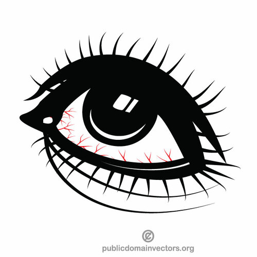 Human eye vector clip art