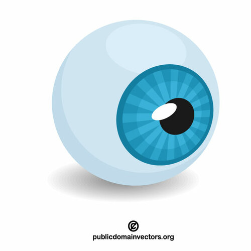 Globul ocular vector clip artă grafică