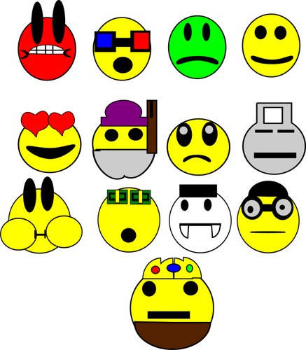 Smileys selection.