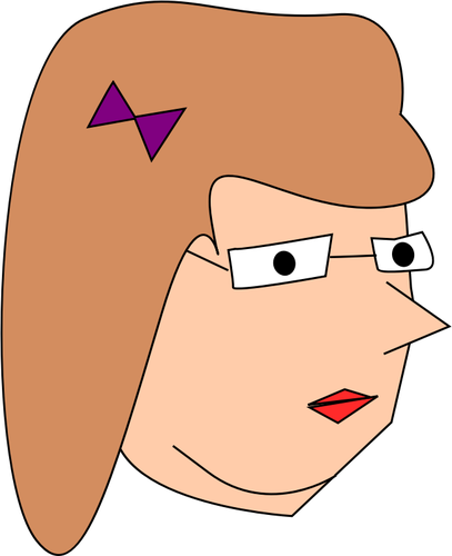 Vector drawing of woman
