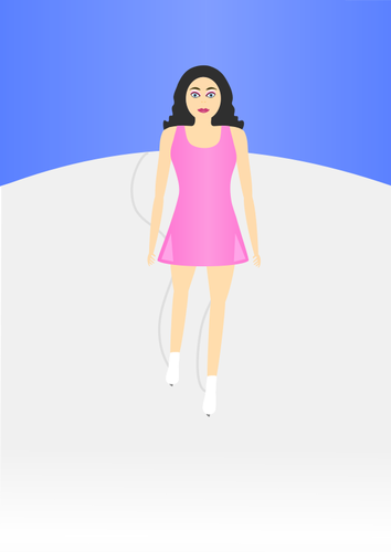 Ice skater vector image