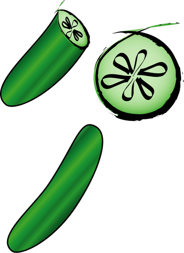 Cucumber vector clip art