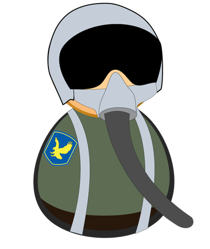 Fighter pilot pictogram