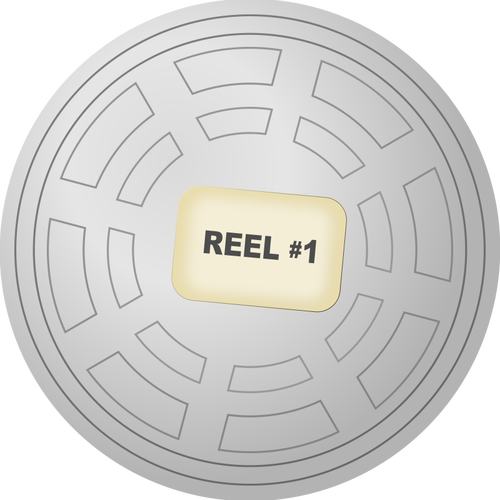 Vector image of film reel