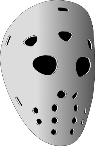 Clipart vectorial de máscara de hockey