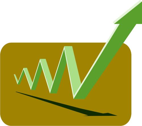 Gröna finansiella diagram