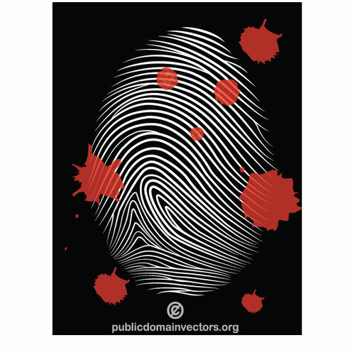 Fingerprints vector clip art