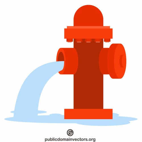 Únik vody z požárního hydrantu