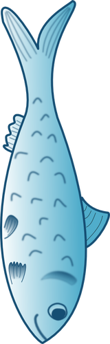 Blå fisk vektorgrafik