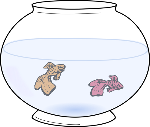 Fish bowl with fish