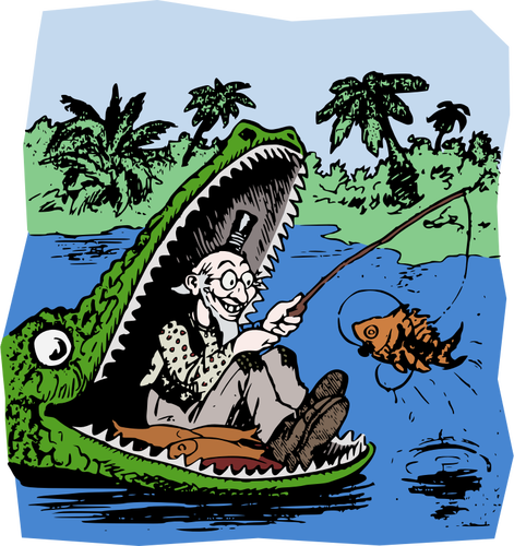Cartoon krokodil