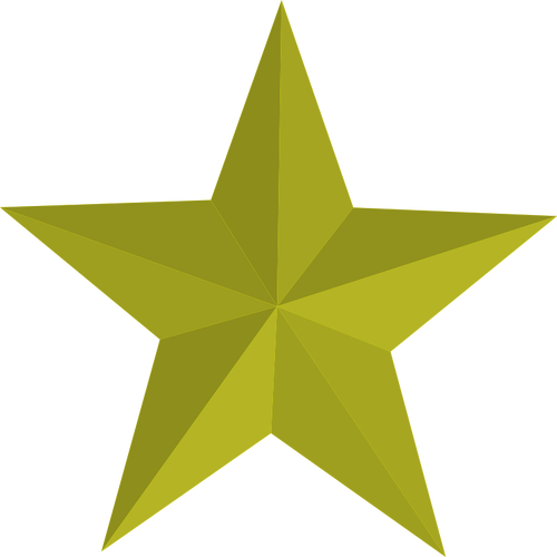 Vector bildet av golden star