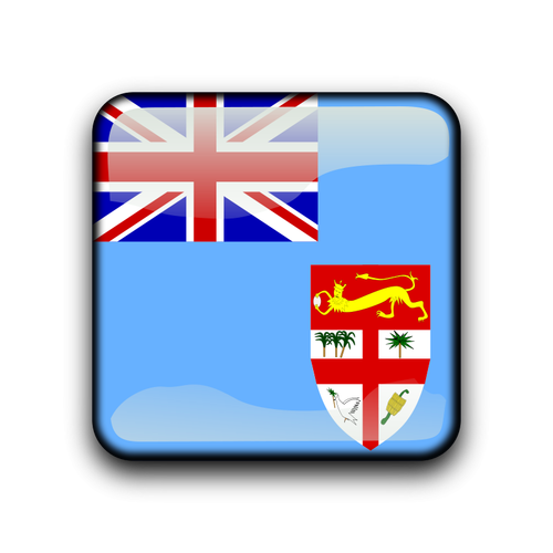 Fiji flag vector button