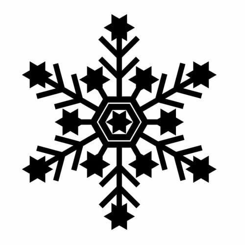 Snowflake symbol sylwetki