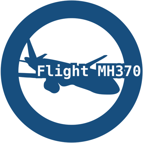Vector clip art of graphic for the missing Malaysian Airlines flight