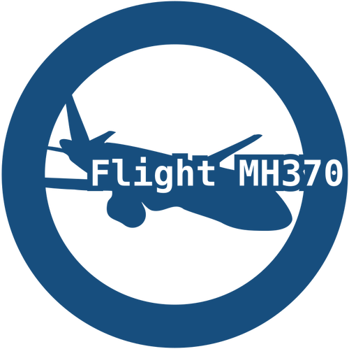 Vector clip art of graphic for the missing Malaysian Airlines flight