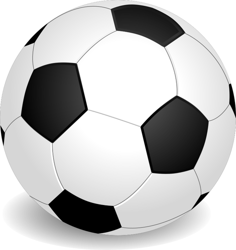 एक फुटबॉल की गेंद के वेक्टर क्लिप आर्ट