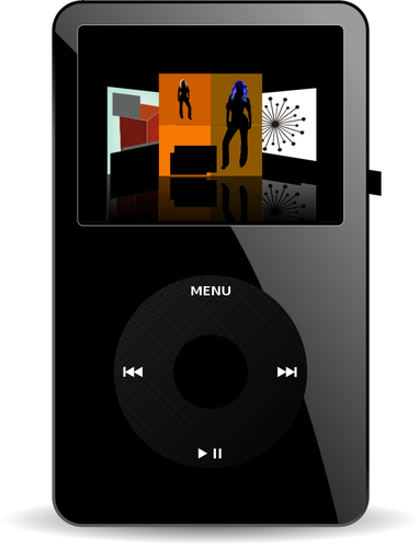 Vector image of iPod media player