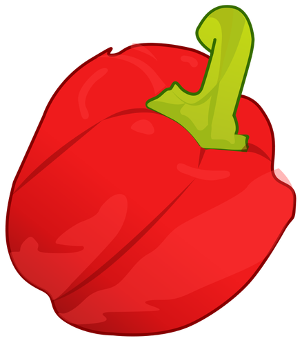 Imagen vectorial de pimiento rojo