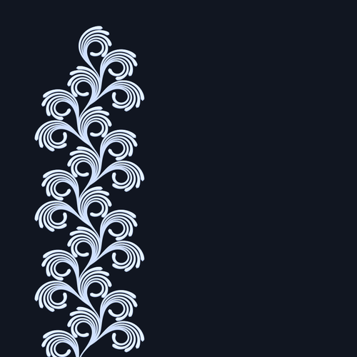 Fundo decorativo com padrão floral vetor clip-art