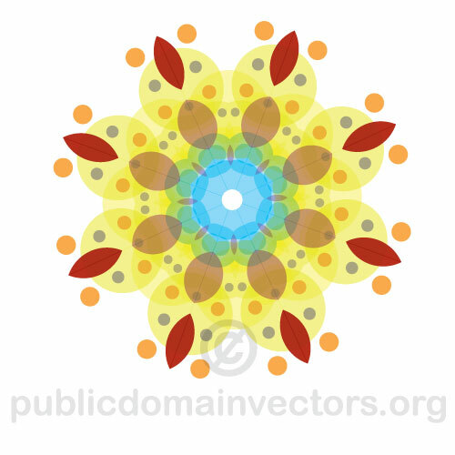 Abstract flower vector