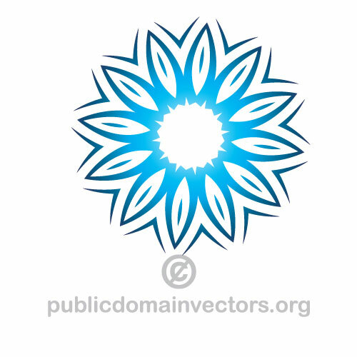 Flower vector shape design