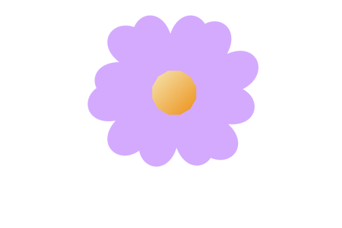 Purple flower vector illustration