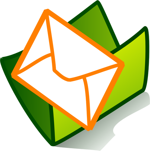 Vector image of e-mail folder icon