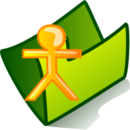 Gambar vektor icon folder pribadi