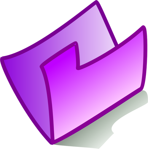 Vector de desen de violet bent pliant icon