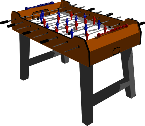 Vector drawing of football table