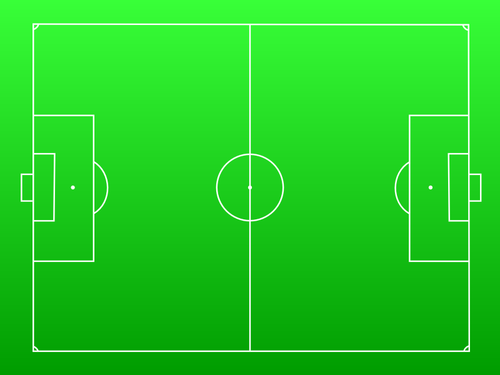 Football pitch vector image