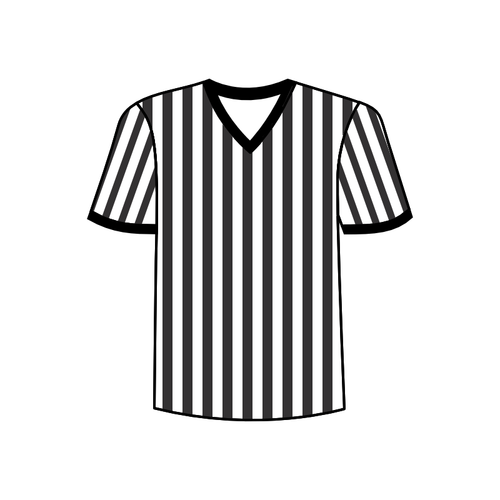 Football referee shirt vector image