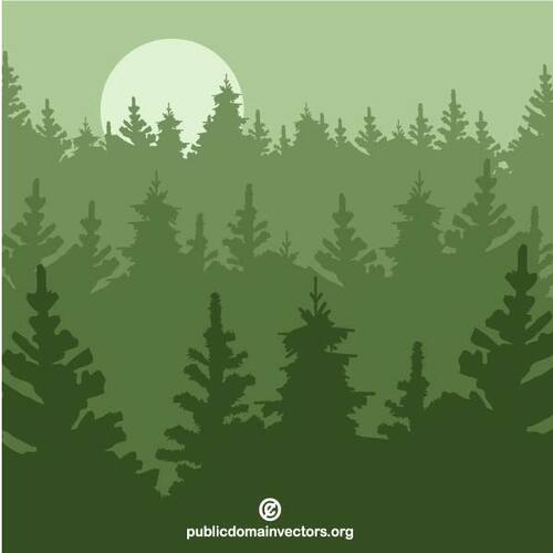 Forest landscape | Public domain vectors