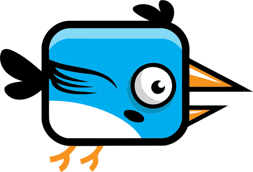 Blue bird icon