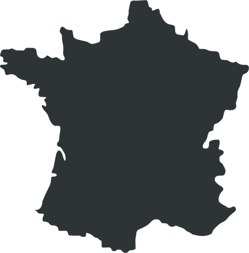 Map of France vector illustration