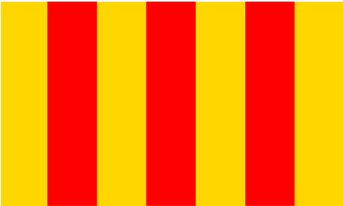 Drapeau de région de Foix de graphiques vectoriels